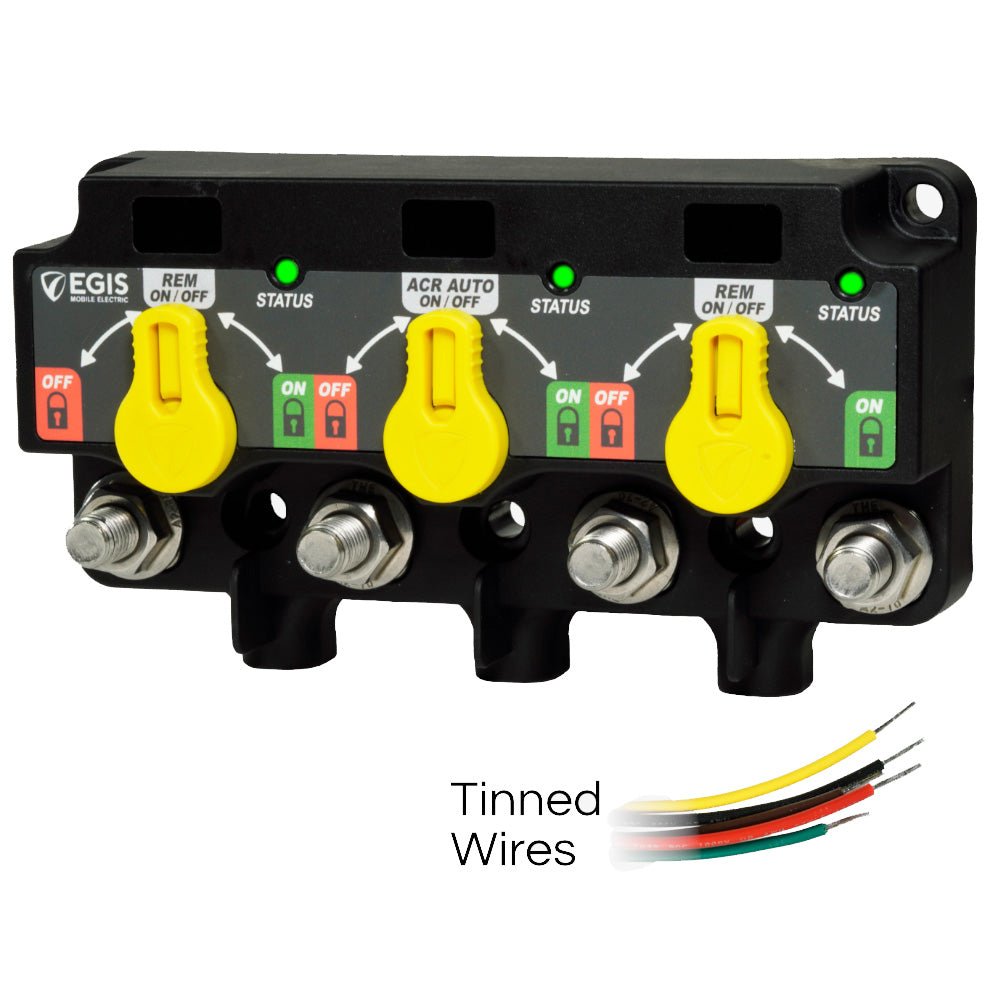 Egis XD Series Triple Flex 2 Relay - ACR - Relay w/Knobs & Tinned Wires - Get Tight Gear