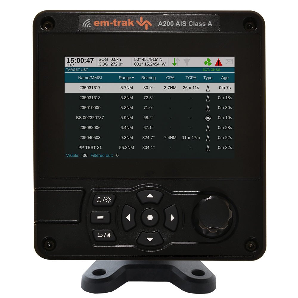 em - trak A200 Class A AIS Transceiver - Get Tight Gear
