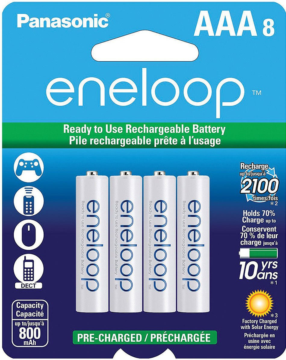 Eneloop Aaa 8 Pk Rechargeable - Get Tight Gear