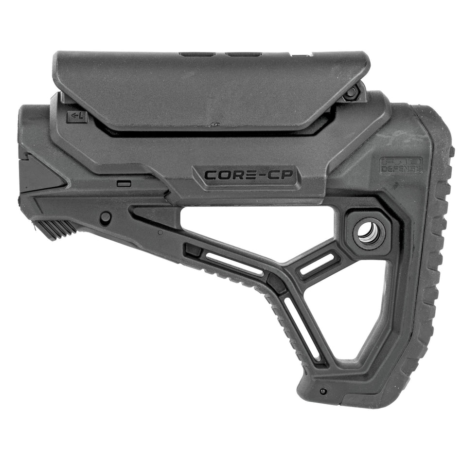 FAB DEF AR15 STOCK W/CHEEK REST BLK - Get Tight Gear