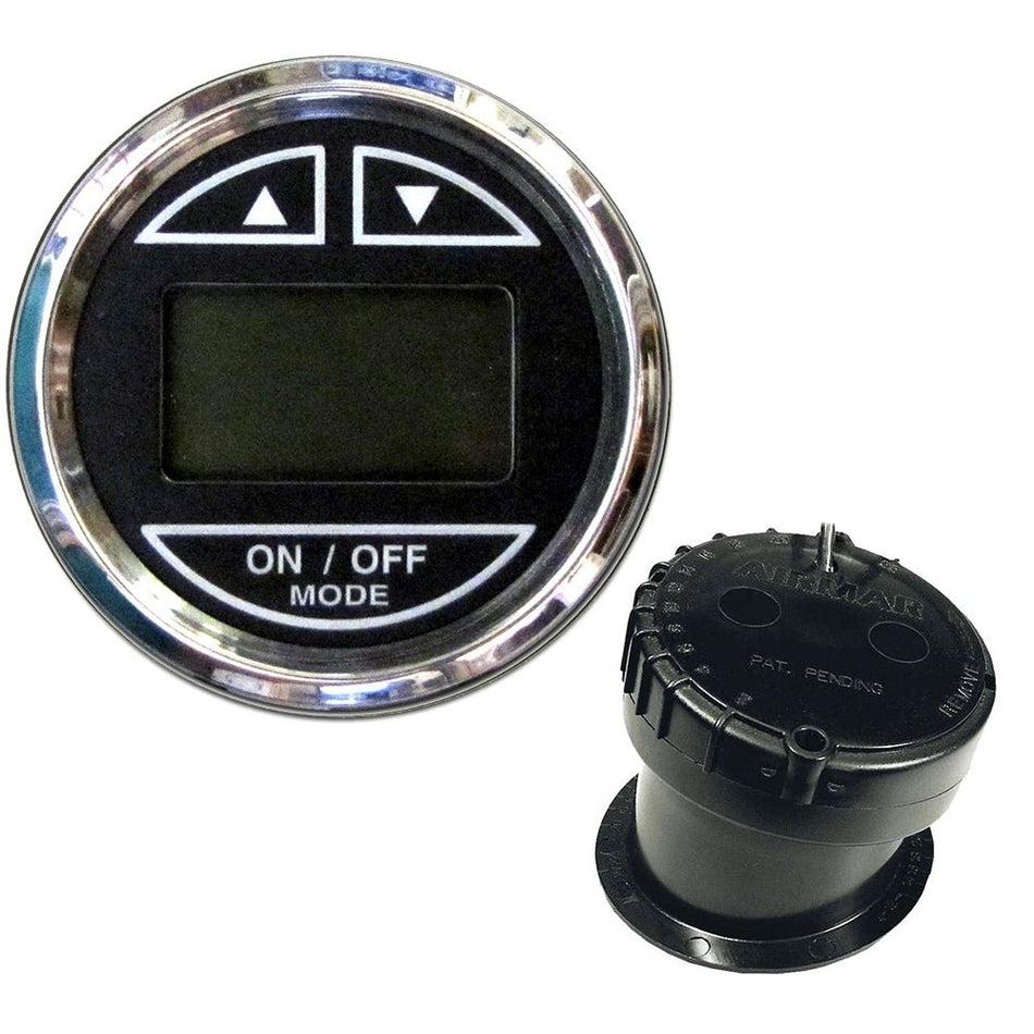 Faria Chesapeake Black 2" Depth Sounder w/In - Hull Transducer - Get Tight Gear