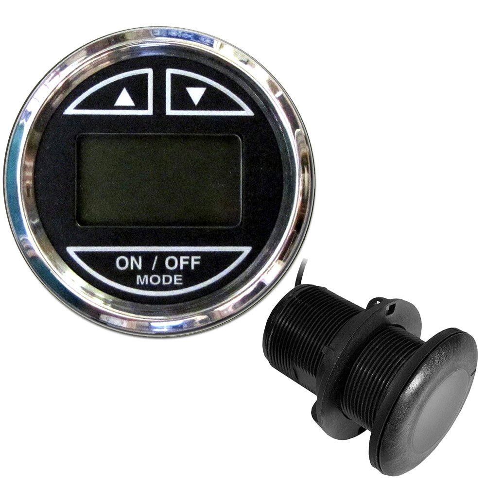Faria Chesapeake Black 2" Depth Sounder w/Thru - Hull Transducer - Get Tight Gear