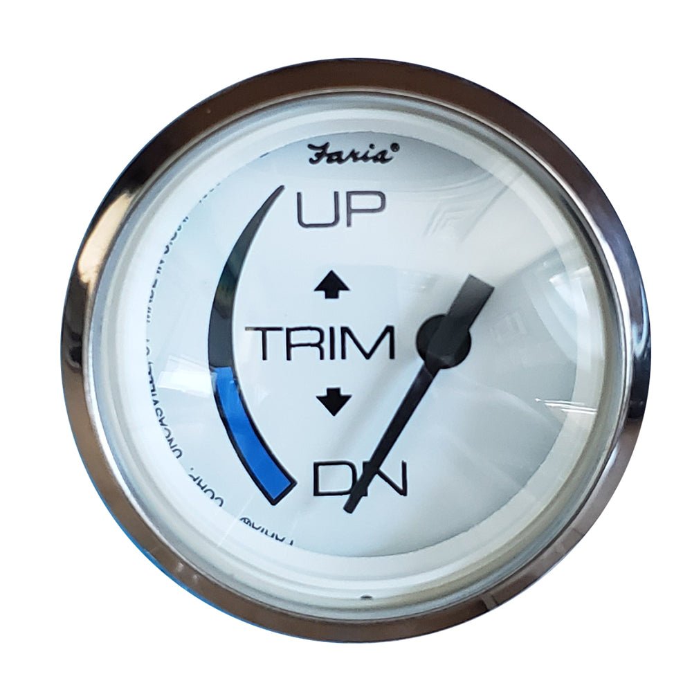 Faria Chesapeake White SS 2" Trim Gauge f/Honda Engines - Get Tight Gear