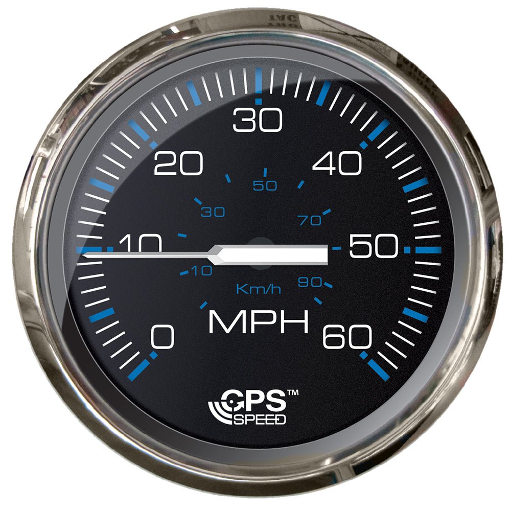 Faria Chesepeake Black 4" Studded Speedometer - 60MPH (GPS) - Get Tight Gear