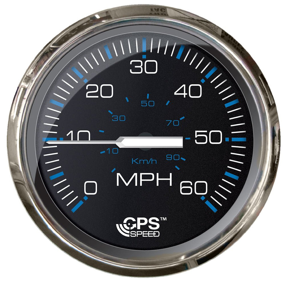Faria Chesepeake Black 4" Studded Speedometer - 60MPH (GPS) - Get Tight Gear