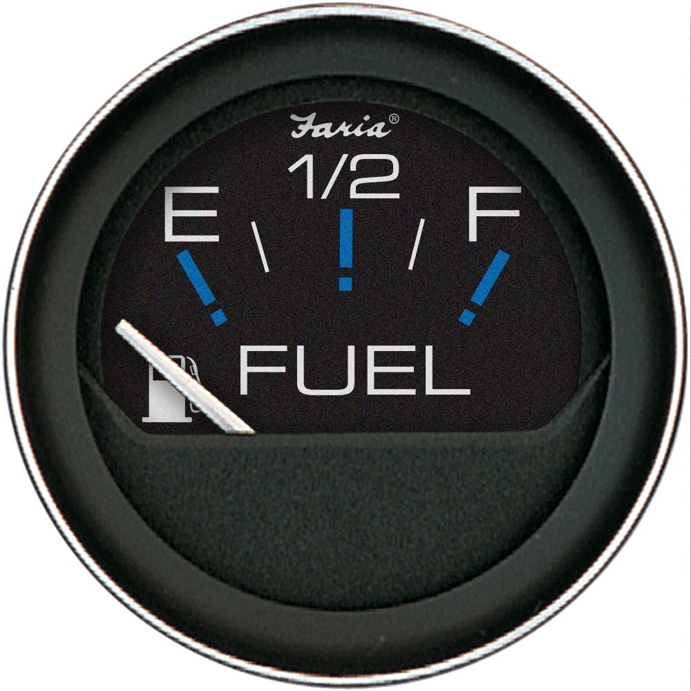 Faria Coral 2" Fuel Level Gauge (E - 1/2 - F) - Get Tight Gear
