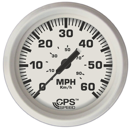 Faria Dress White 4" GPS Speedometer - 60 MPH - Get Tight Gear