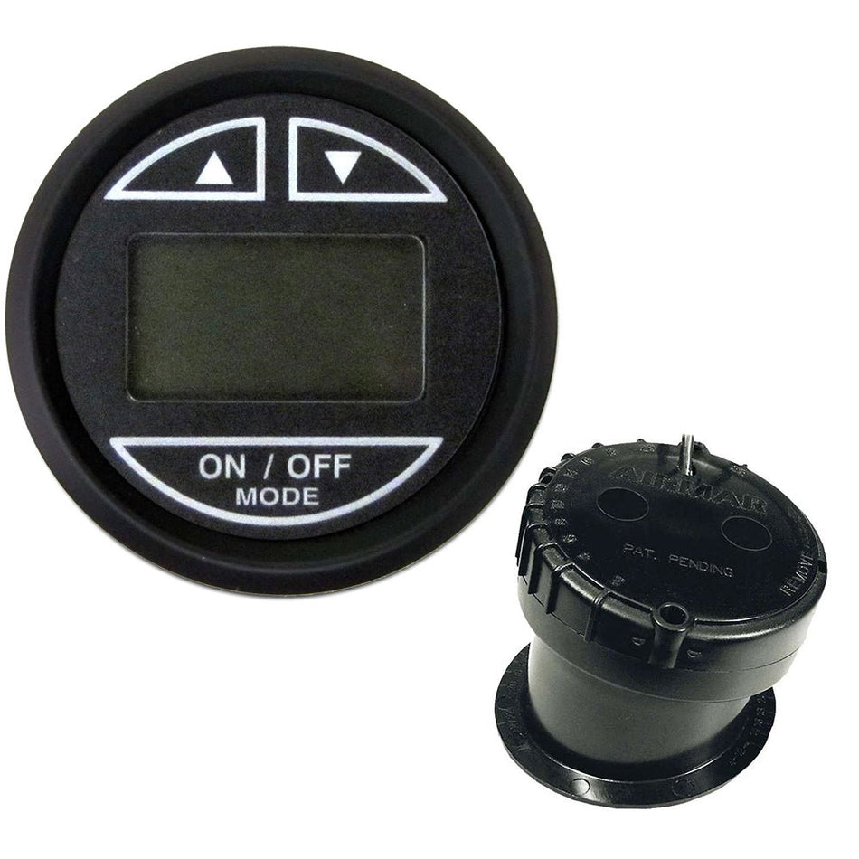 Faria Euro Black 2" Depth Sounder w/In - Hull Transducer - Get Tight Gear