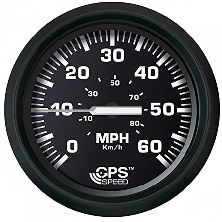 Faria Euro Black 4" Speedometer 60MPH (GPS) - Get Tight Gear