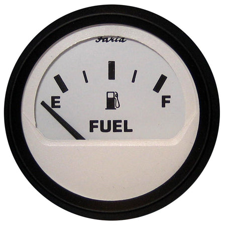 Faria Euro White 2" Fuel Level Gauge (E - 1/2 - F) - Get Tight Gear