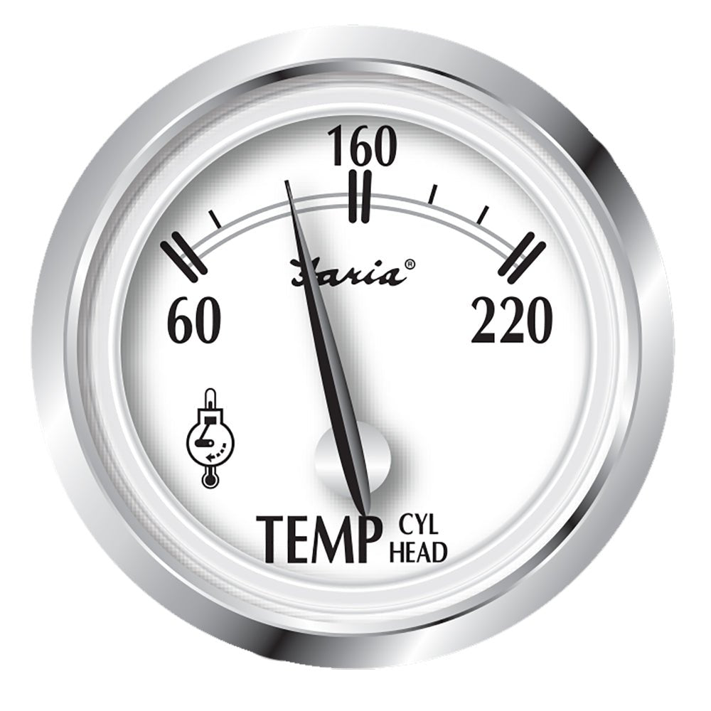 Faria Newport SS 2" Cylinder Head Temperature Gauge w/Sender - 60 to 220 F - Get Tight Gear