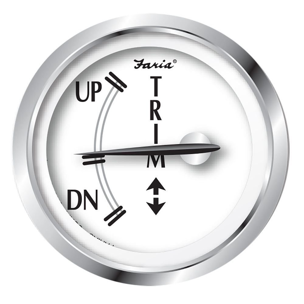 Faria Newport SS 2" Trim Gauge f/J/E/Suzuki Outboards - Get Tight Gear