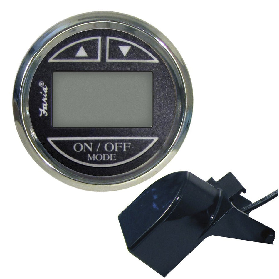 Faria Platinum 2" Depth Sounder w/Transom Mount Transducer - Get Tight Gear