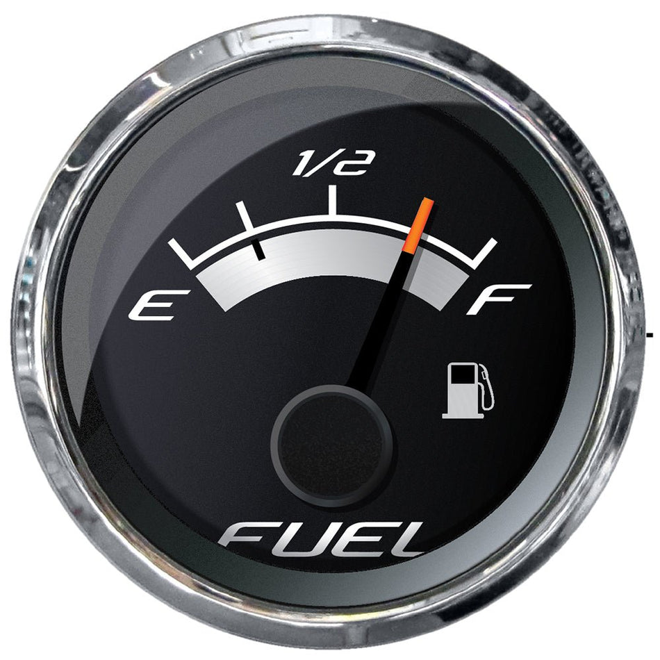 Faria Platinum 2" Fuel Level Gauge (E - 1/2 - F) - Get Tight Gear