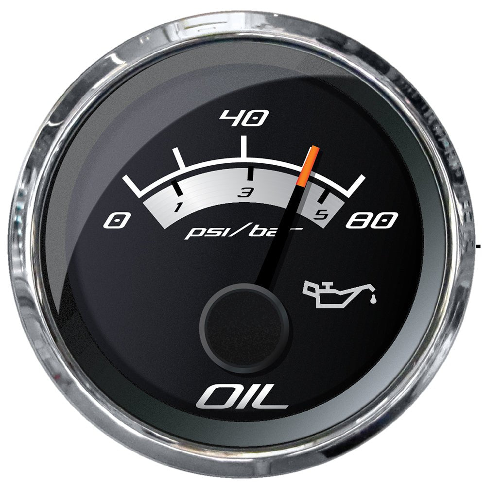 Faria Platinum 2" Oil Pressure Gauge - 80 PSI - Get Tight Gear