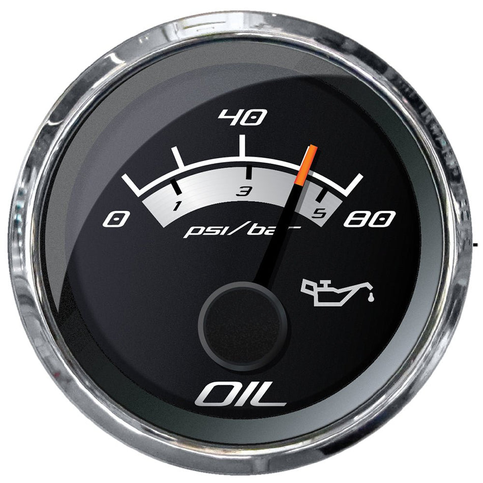 Faria Platinum 2" Oil Pressure Gauge - 80 PSI - Get Tight Gear