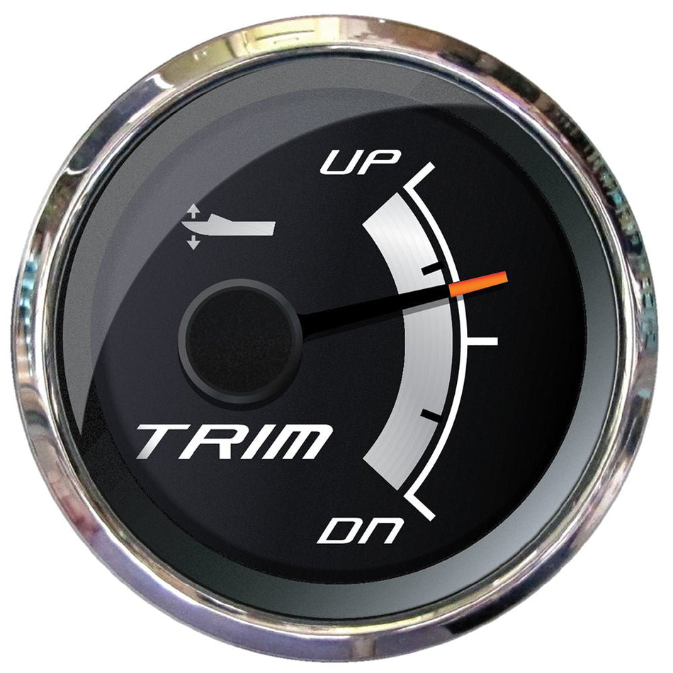 Faria Platinum 2" Trim Gauge f/Mercury, Mariner, Mercruiser, Volvo DP, Yamaha 2001 & Newer - Get Tight Gear