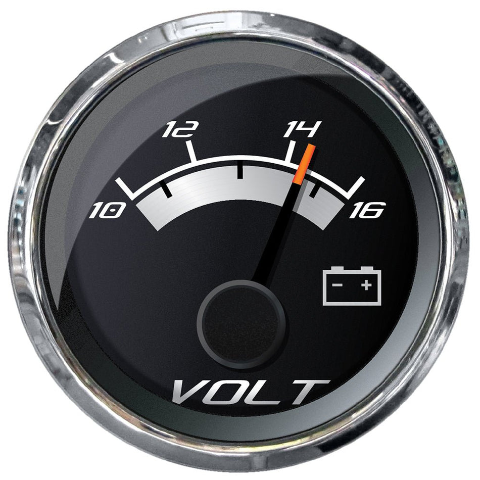 Faria Platinum 2" Voltmeter (10 - 16 VDC) - Get Tight Gear