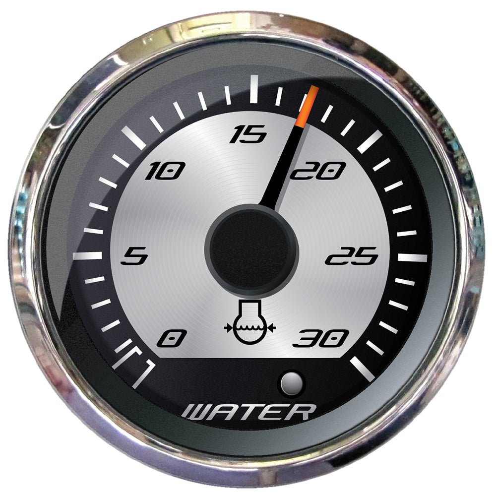 Faria Platinum 2" Water Pressure Gauge - 30 PSI - Get Tight Gear