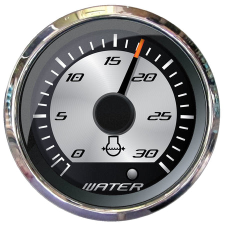 Faria Platinum 2" Water Pressure Gauge - 30 PSI - Get Tight Gear