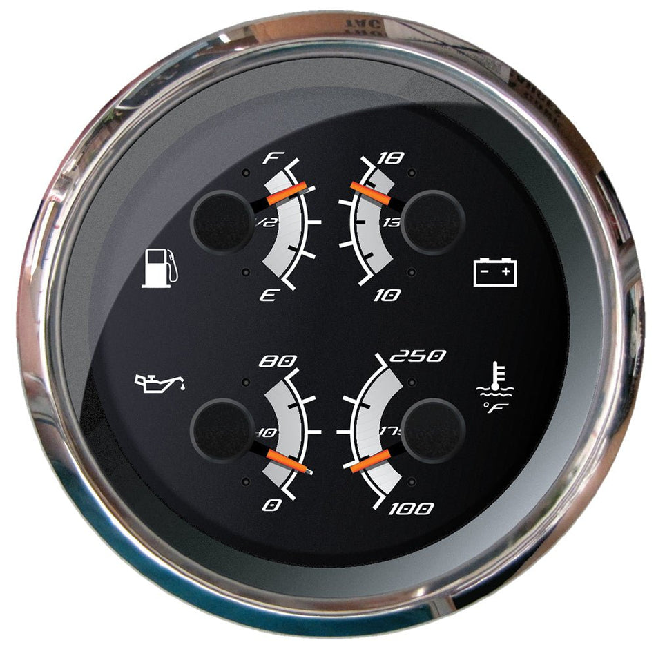 Faria Platinum 4" Multi - Function - Fuel, Oil, Volt & Water Temperature - Get Tight Gear