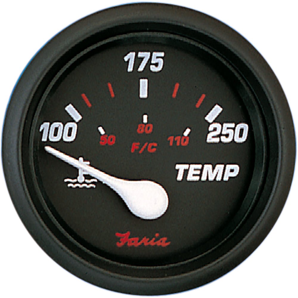 Faria Professional Red 2" Water Temp - Get Tight Gear
