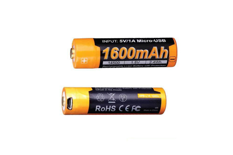 Fenix ARB - L14 - 1600U 1.5V USB Rechargeable Li - ion AA Battery - Get Tight Gear