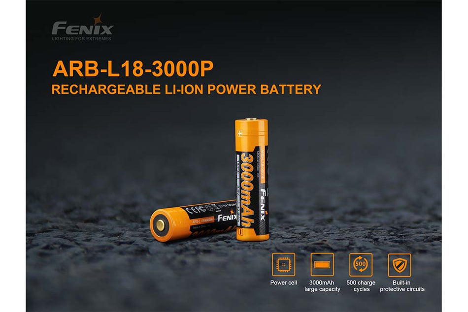 Fenix ARB - L18 - 3000P Rechargeable Li - ion Battery - Get Tight Gear