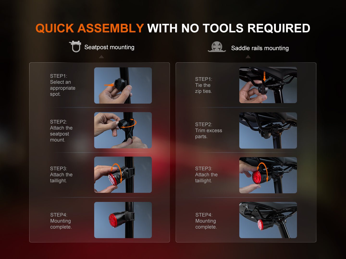 Fenix BC06R Smart - Brake Bicycle Taillight - Get Tight Gear