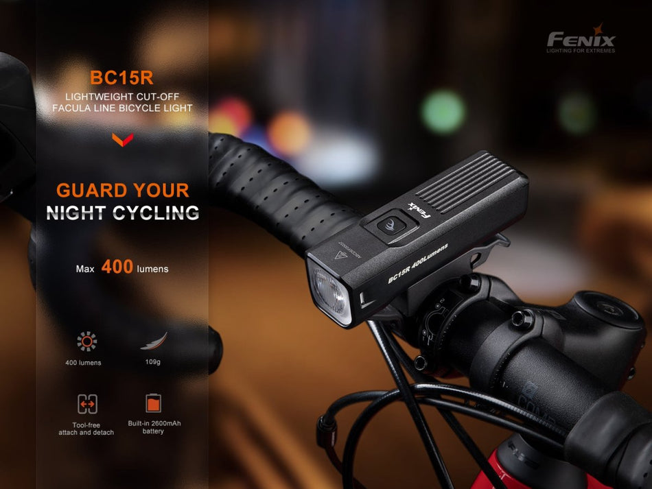 Fenix BC15R Lightweight Rechargeable Bicycle Light - Get Tight Gear