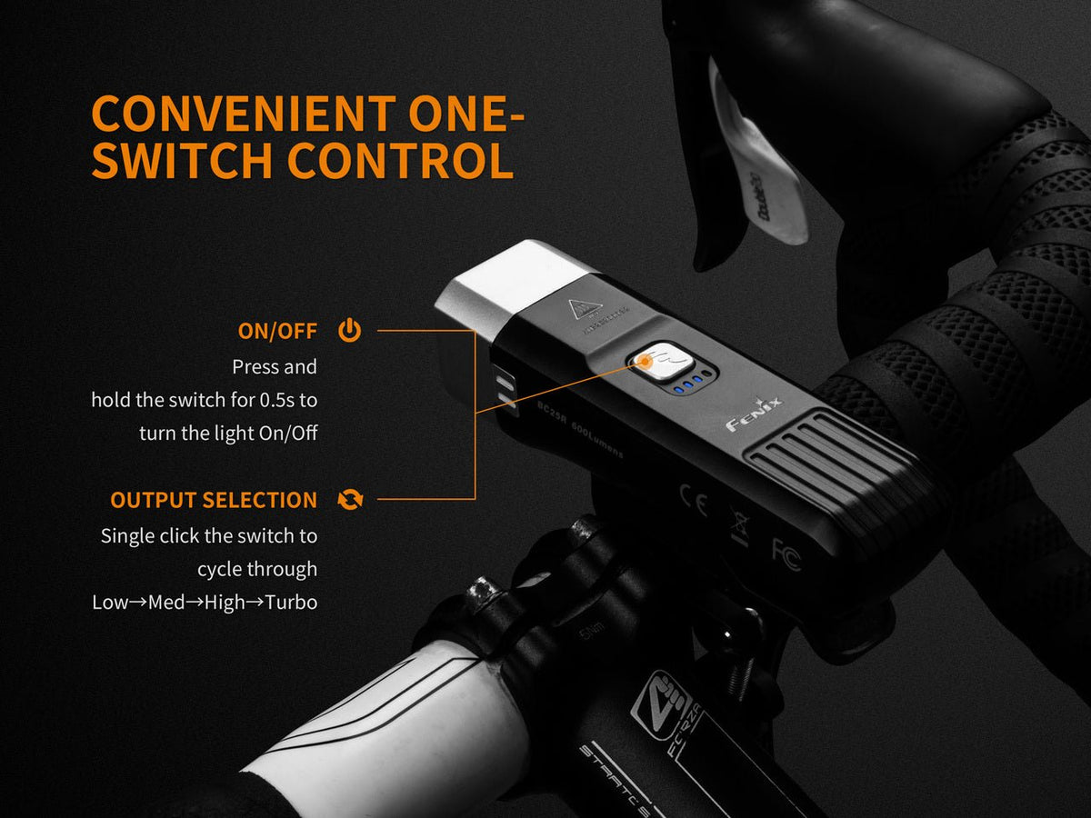 Fenix BC25R LED Bike Light - Get Tight Gear