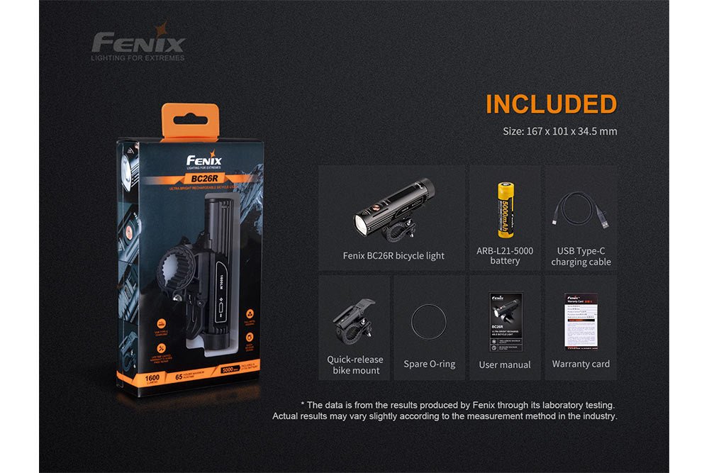 Fenix BC26R LED Bike Light - Get Tight Gear