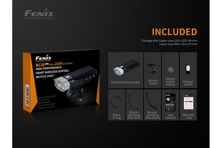 Fenix BC30 V2 LED Bike Light - Get Tight Gear