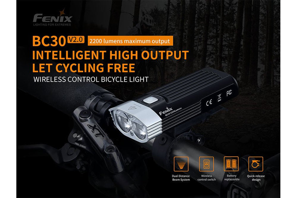 Fenix BC30 V2 LED Bike Light - Get Tight Gear
