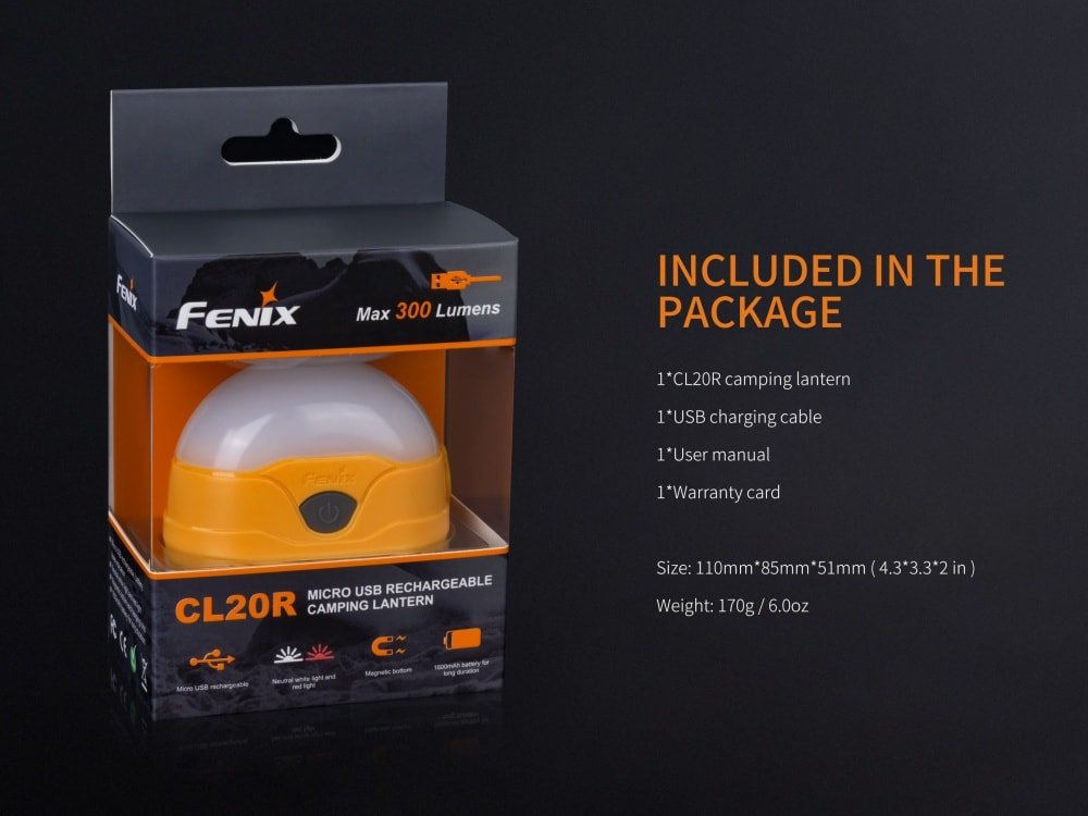 Fenix CL20R LED Rechargeable Camping Lantern - Get Tight Gear