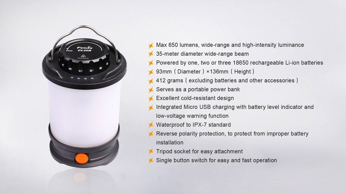 Fenix CL30R LED Camping Lantern - Get Tight Gear