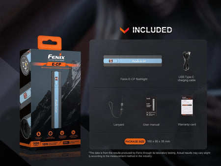 Fenix E - CP 1600 - lumen LED Flashlight/Powerbank - Get Tight Gear