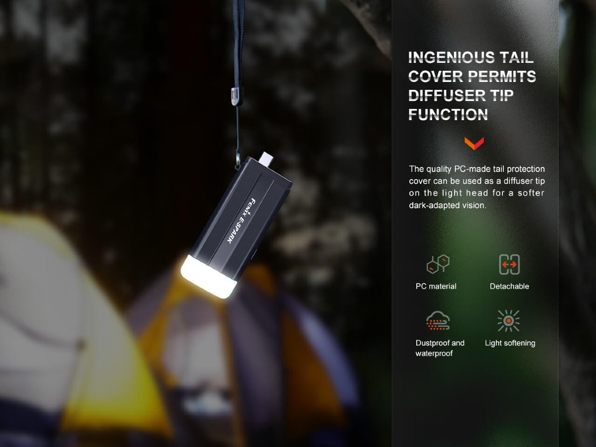 Fenix E - SPARK Ultra - Thin Powerbank LED Flashlight - Get Tight Gear
