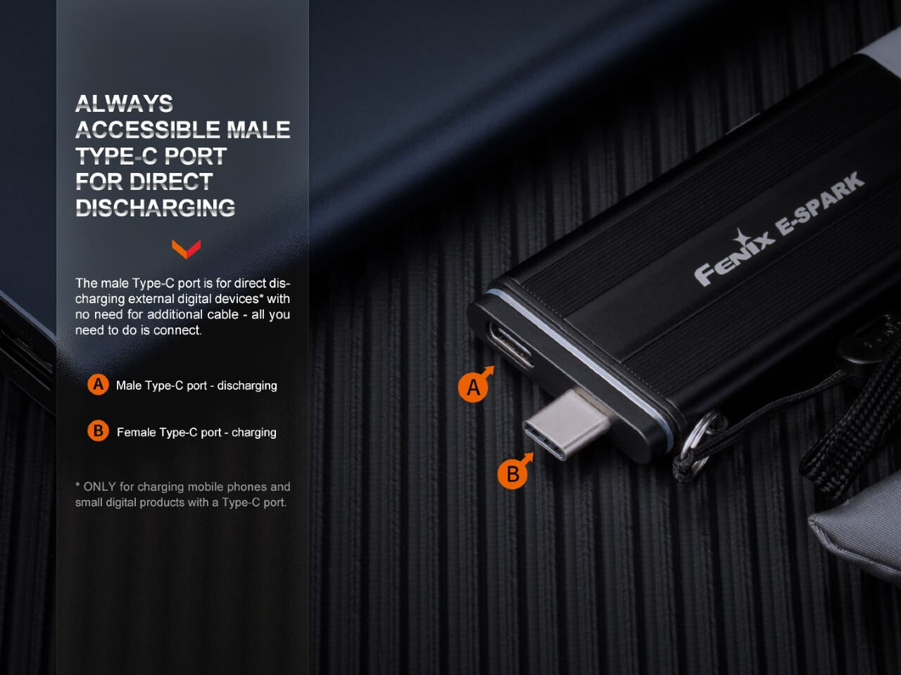 Fenix E - SPARK Ultra - Thin Powerbank LED Flashlight - Get Tight Gear