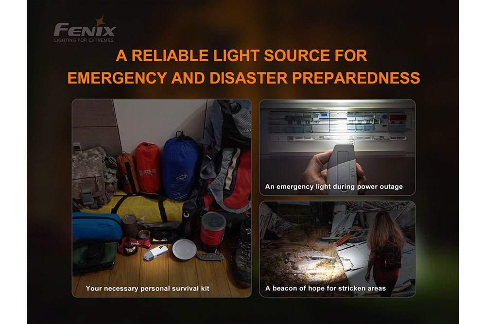 Fenix E - Star - Portable Self - powered Emergency LED Flashlight - Get Tight Gear