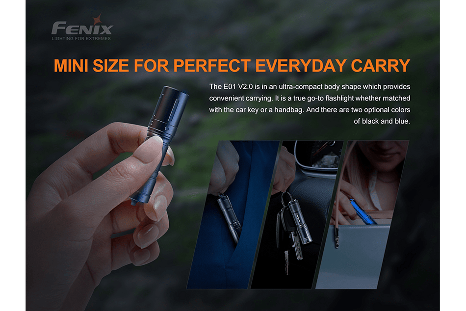Fenix E01 V2.0 AAA LED Flashlight - Get Tight Gear