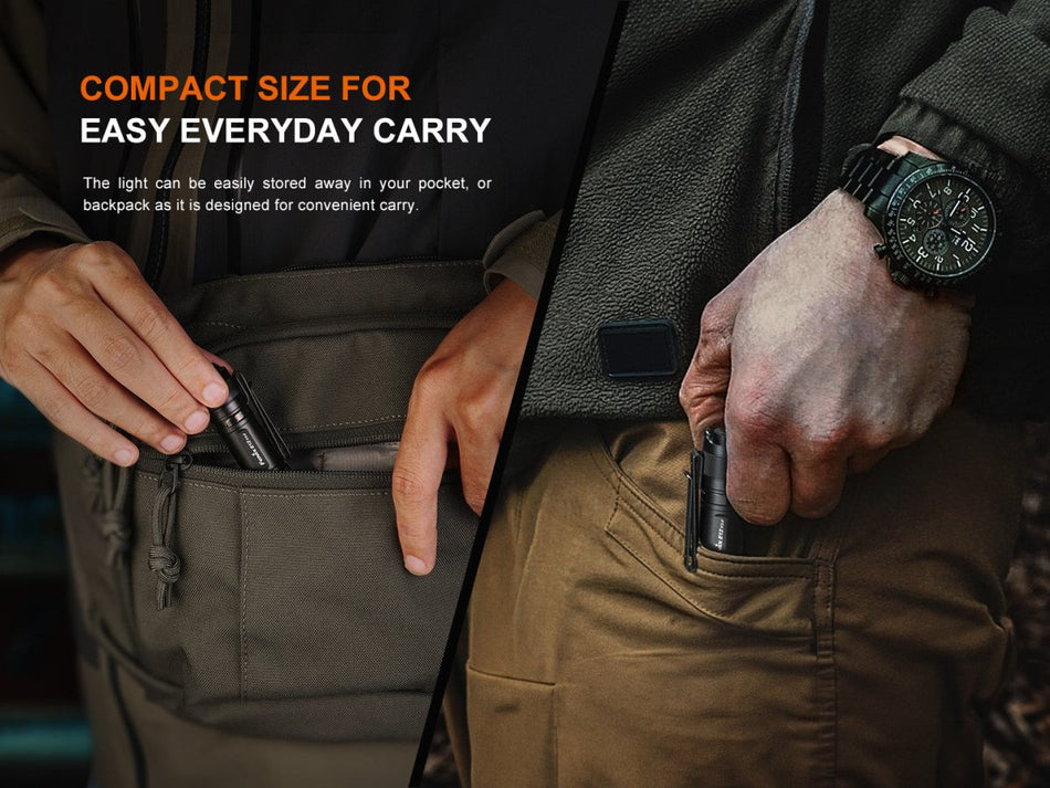 Fenix E12 V3 Pocket EDC AA Flashlight - Get Tight Gear