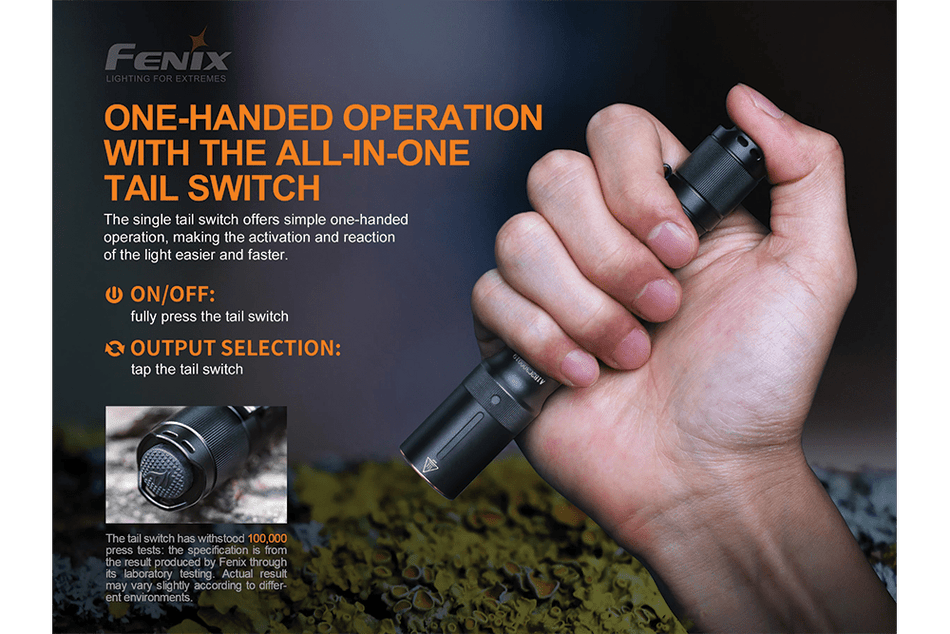 Fenix E20 V2.0 EDC Flashlight - 350 Lumens - Get Tight Gear