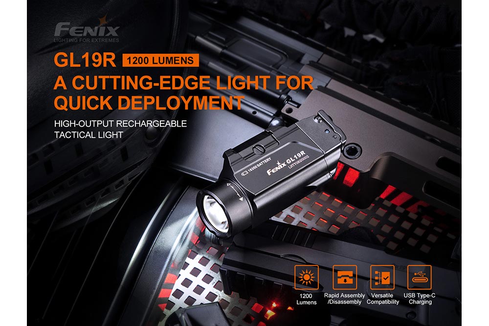Fenix GL19R Rechargeable Tactical Light - Discontinued - Get Tight Gear