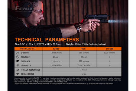 Fenix GL19R Rechargeable Tactical Light - Discontinued - Get Tight Gear