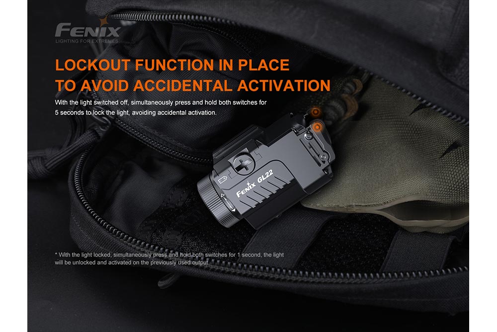 Fenix GL22 Tactical LED Light with Red Laser - Get Tight Gear