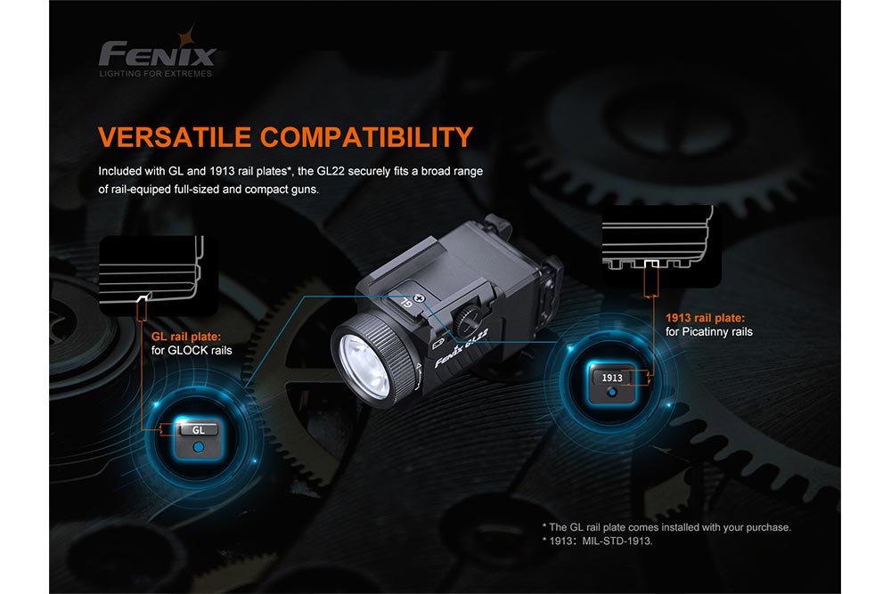 Fenix GL22 Tactical LED Light with Red Laser - Get Tight Gear