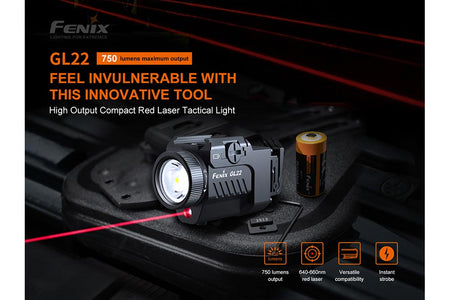 Fenix GL22 Tactical LED Light with Red Laser - Get Tight Gear