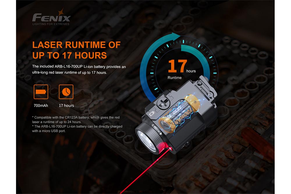 Fenix GL22 Tactical LED Light with Red Laser - Get Tight Gear