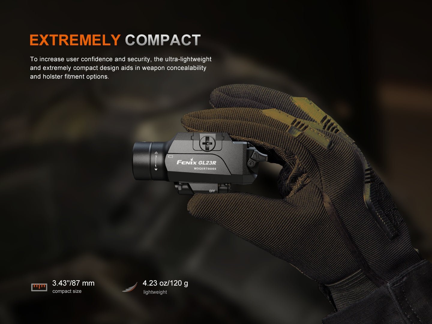 Fenix GL23R Green Laser Tactical Light - Get Tight Gear